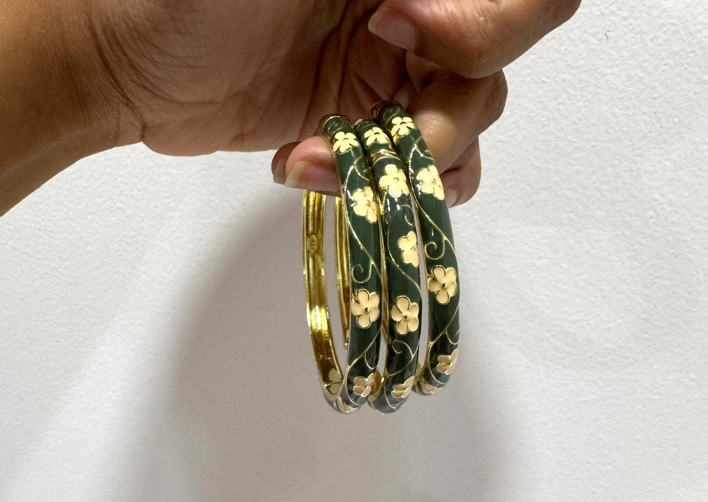 Flower Italian Bangle