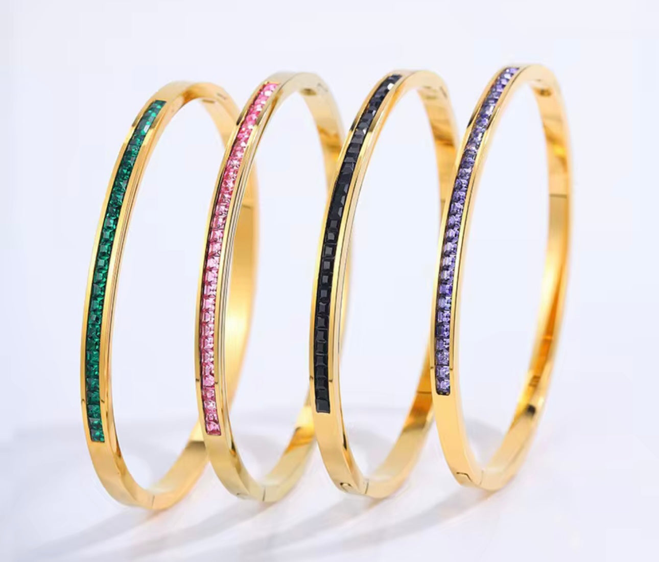 Emerald Diamond Bangle