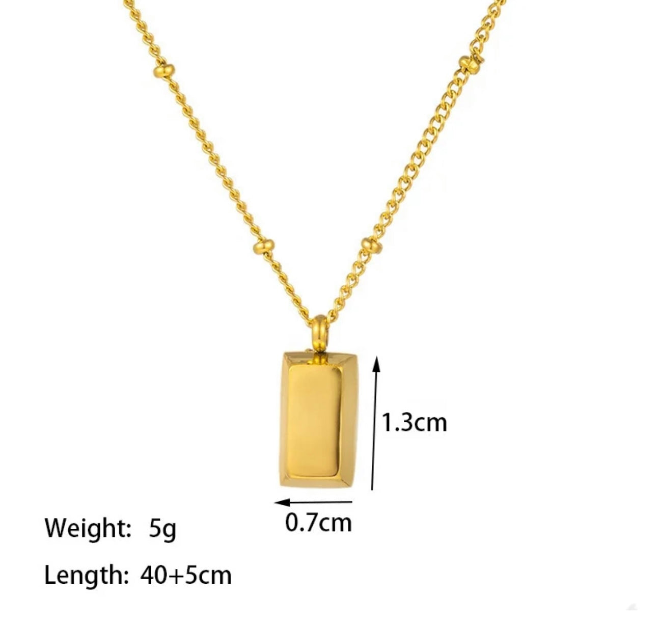 Gold Bar Necklace kohi shop