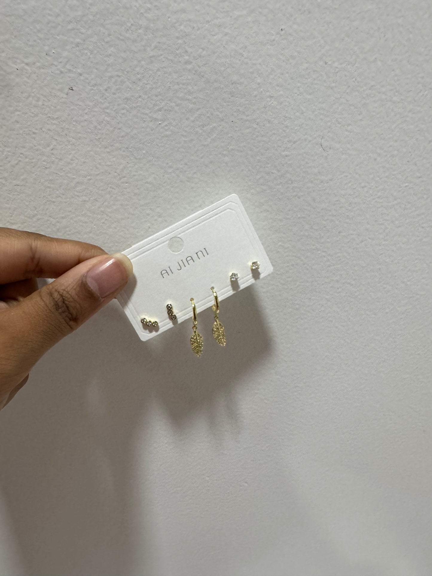 Zirconia Diamond Leaf Combo