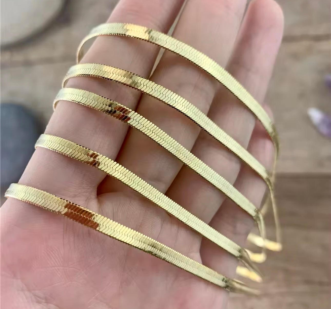 18k gold plated Snake chain kohi shop