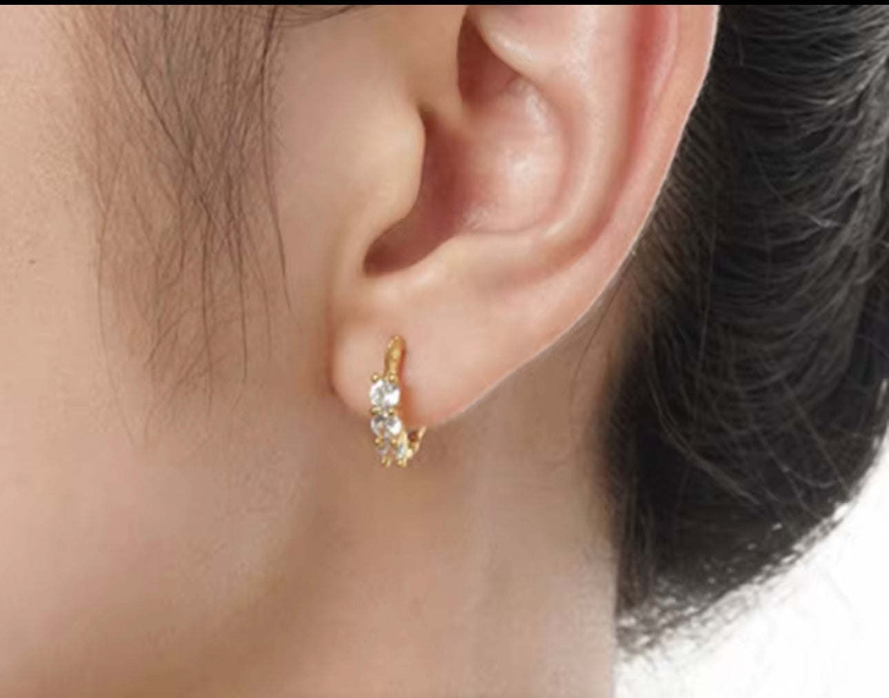 Zirconia Earring Hoops kohi shop