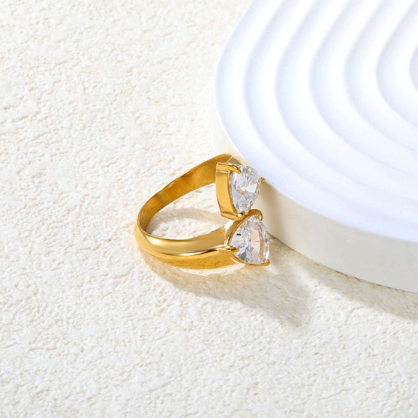 Sun-kissed Zirconia Gem Ring