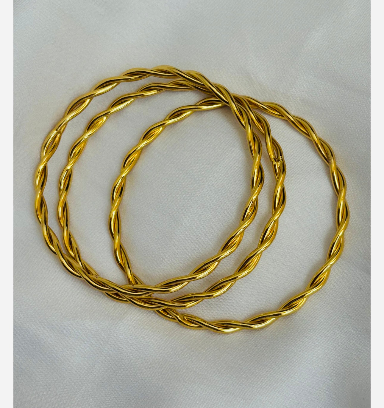 3 set Twisted Bangle