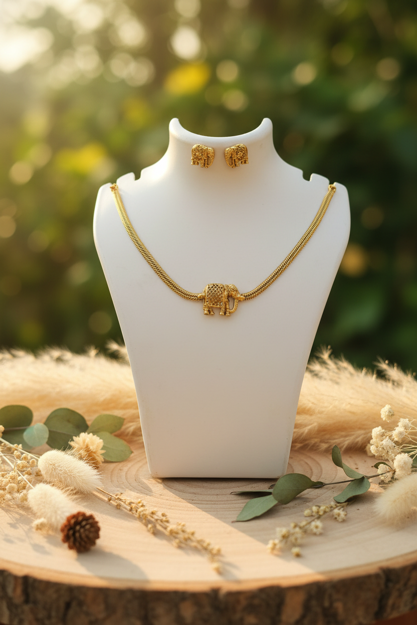 Elephant pendent set