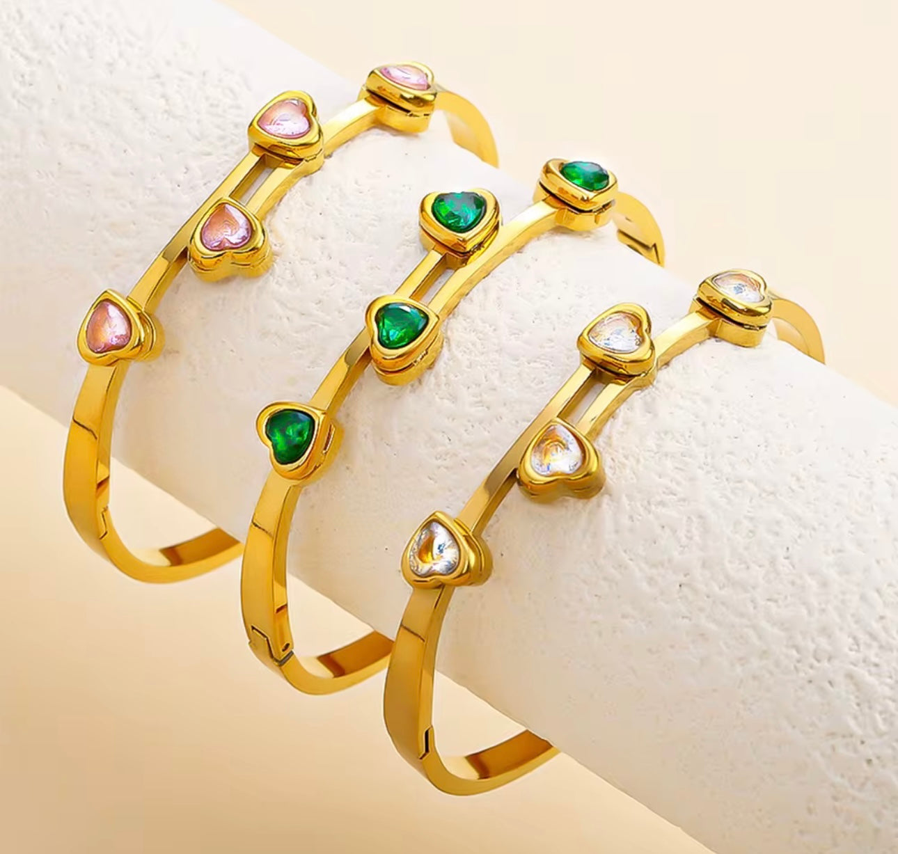 Emerald Heart Bangle