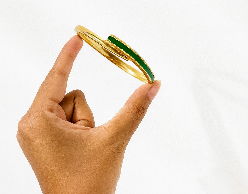 Emerald Bangle Bracelet
