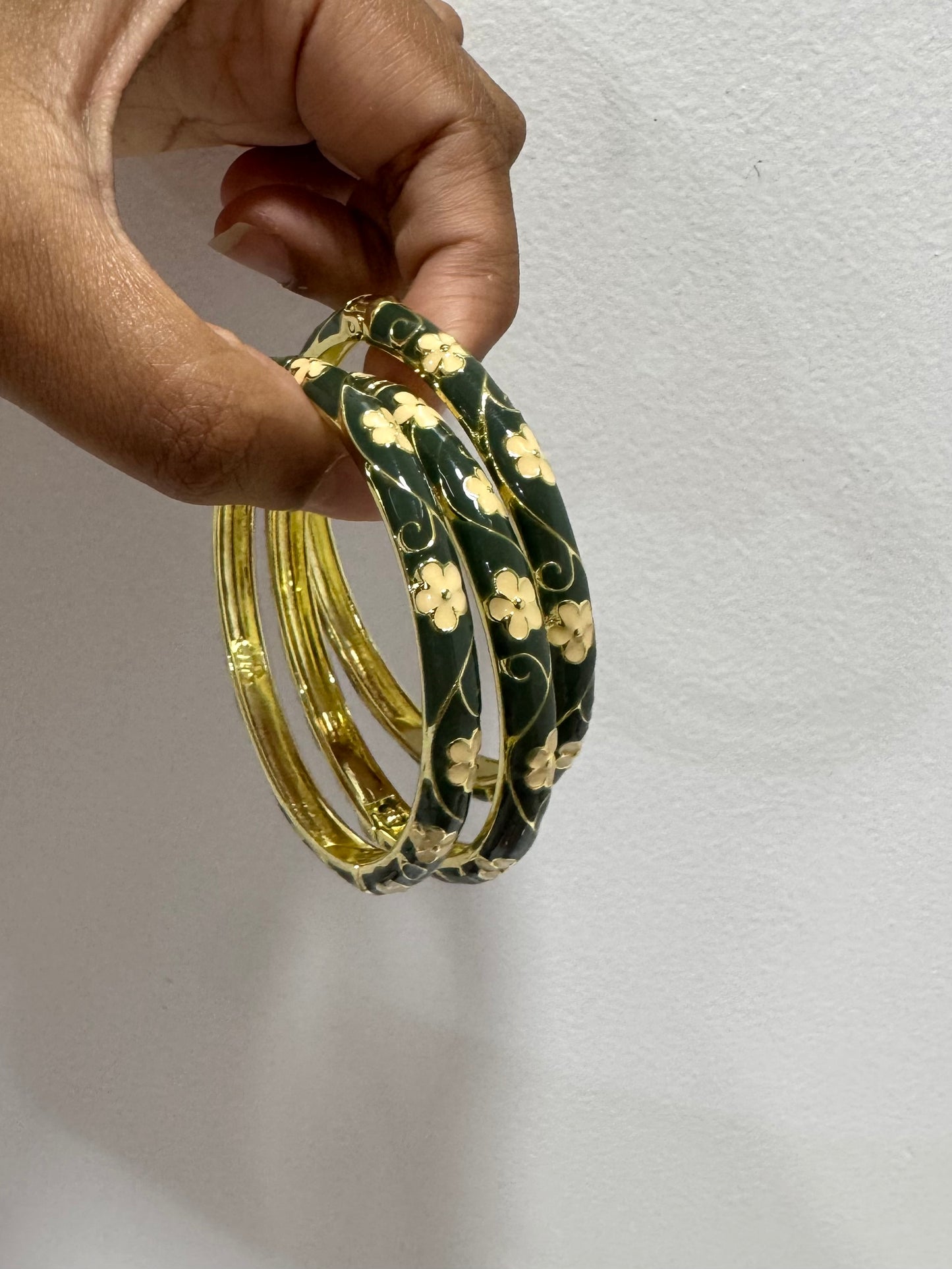 Flower Italian Bangle