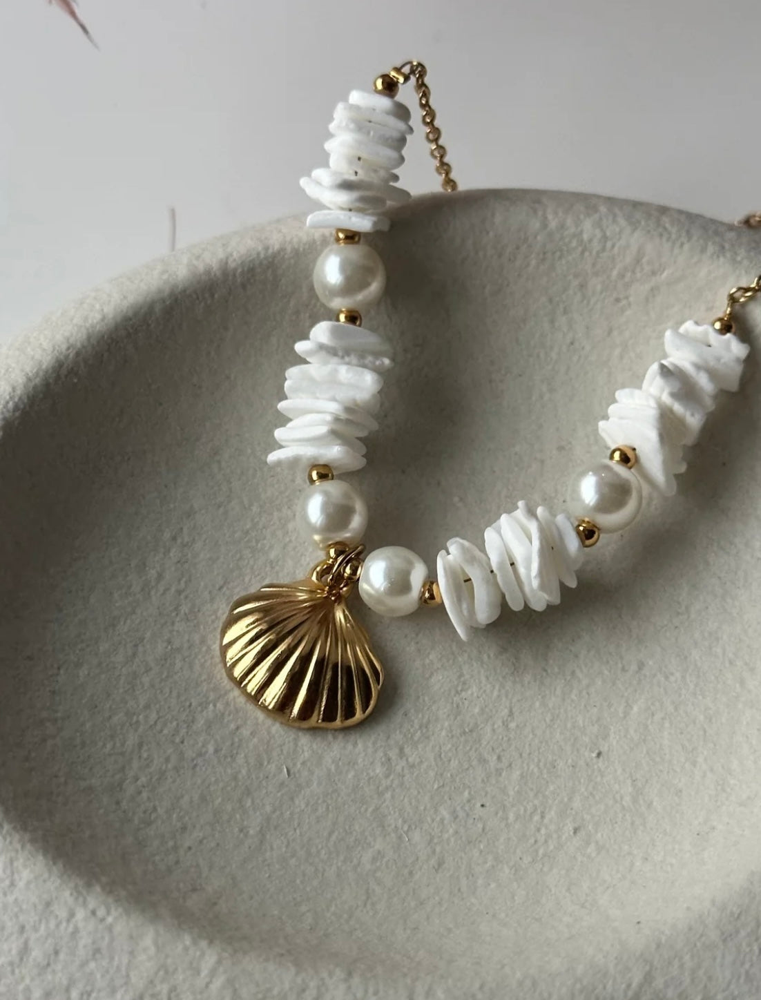 Summer Shell Pendent Beach Necklace kohi shop