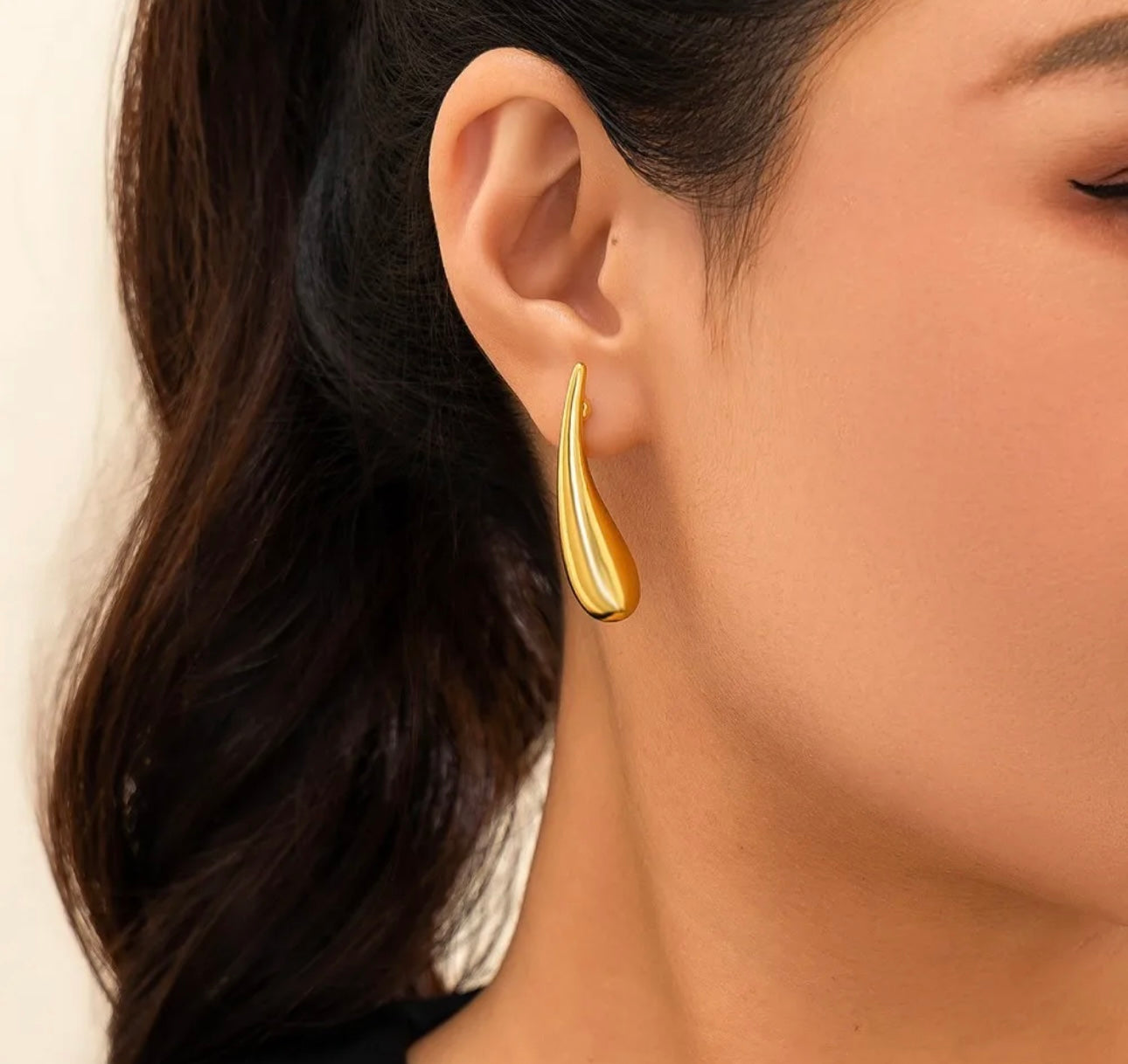 Long Teardrop Earrings kohi