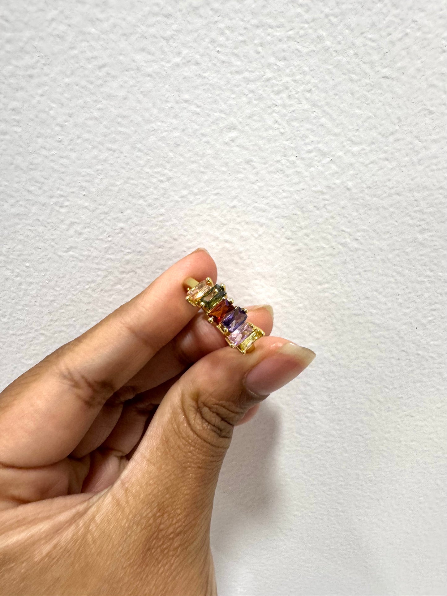 Diwali collection Multi Crystal Ring
