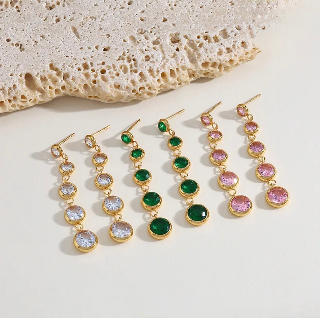 Zirconia Diamond Drop Earrings