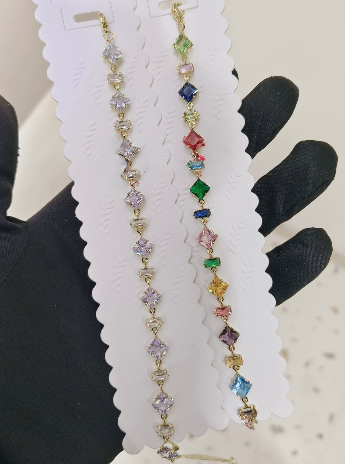 Diamond Crystal Tennis Bracelet