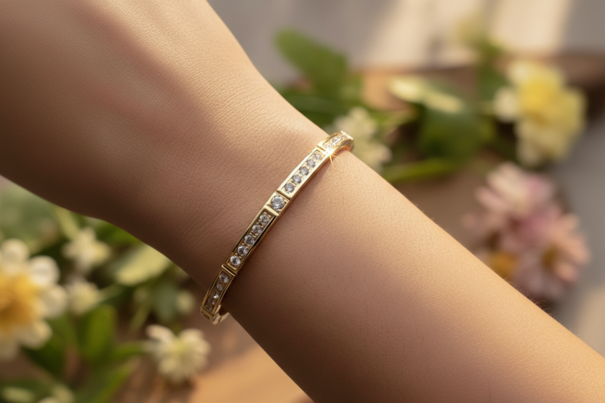 Zirconia bangle