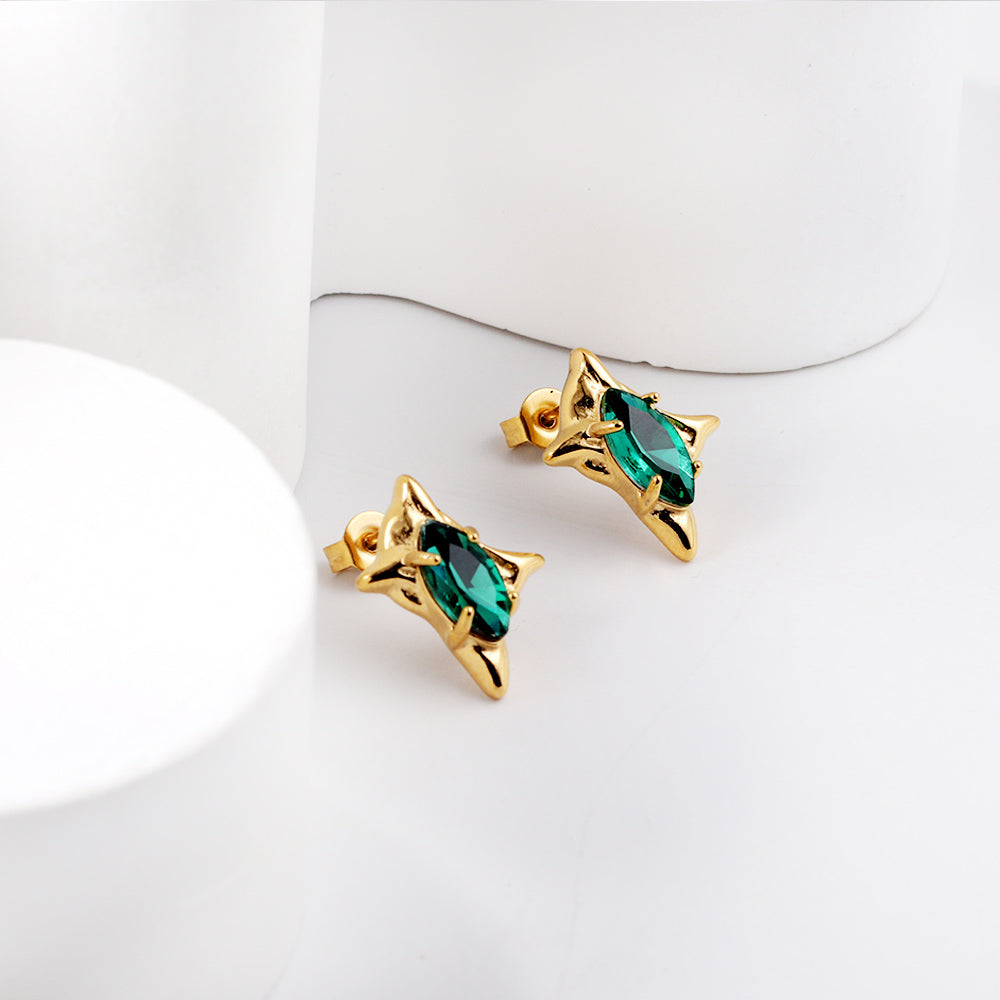 Emerald Statement Earring