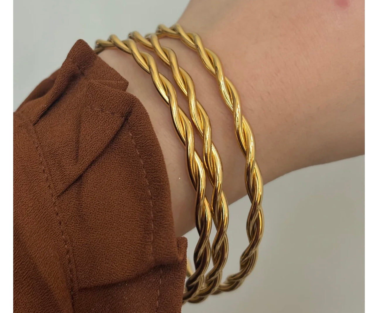 3 set Twisted Bangle