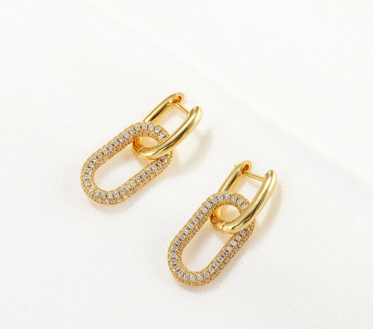 Statement Long Hoops with Stones kohi shop