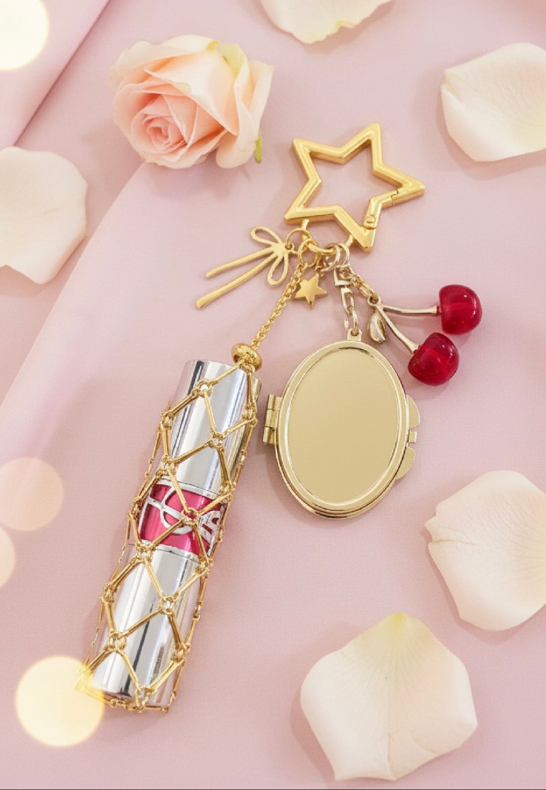 Viral Cherry Keychain