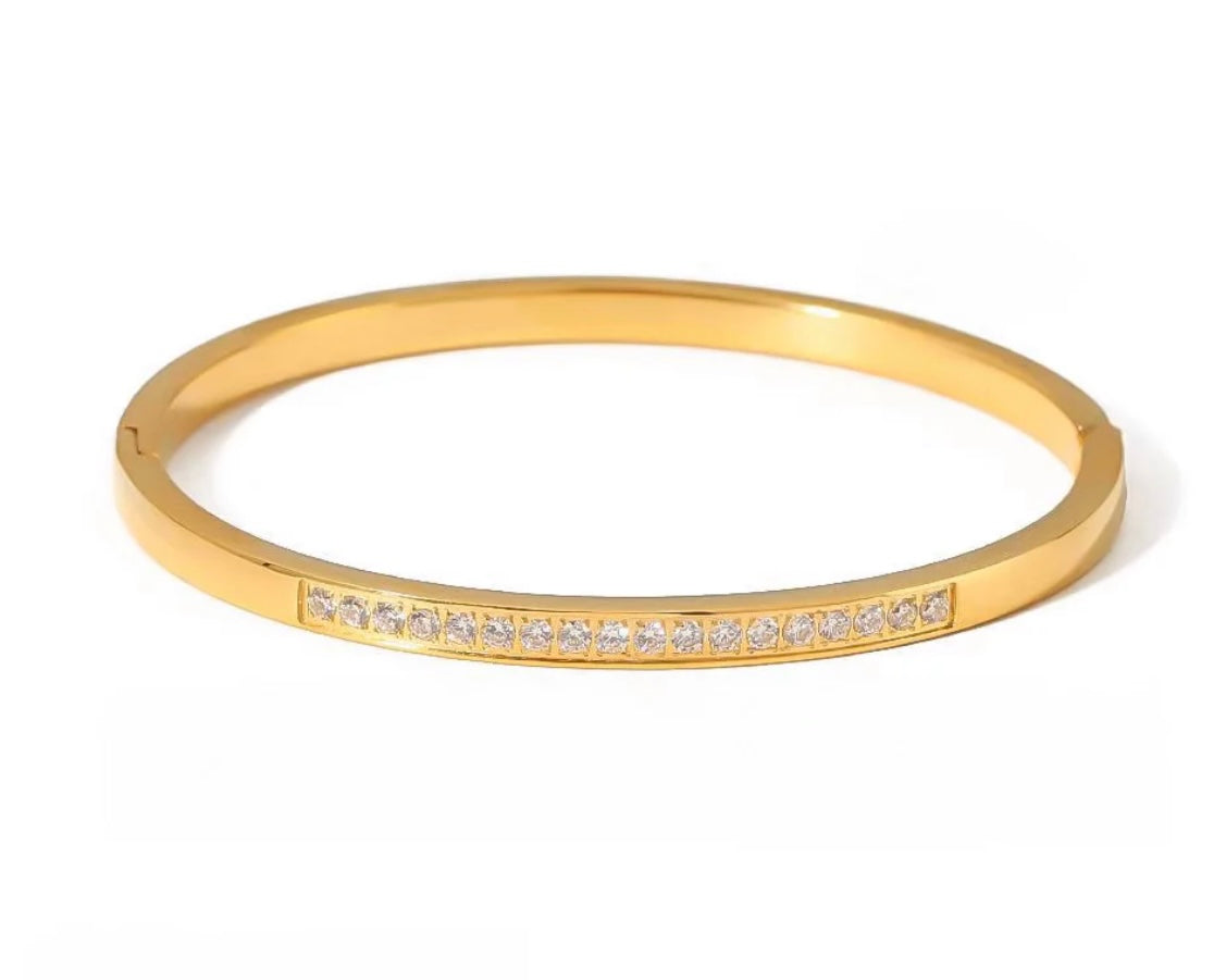 Radiant Zirconia Bangle Bracelet kohi shop