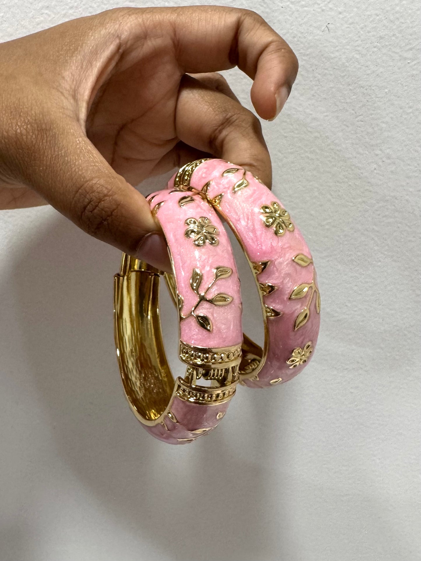Pastel Pink Italian Bangle