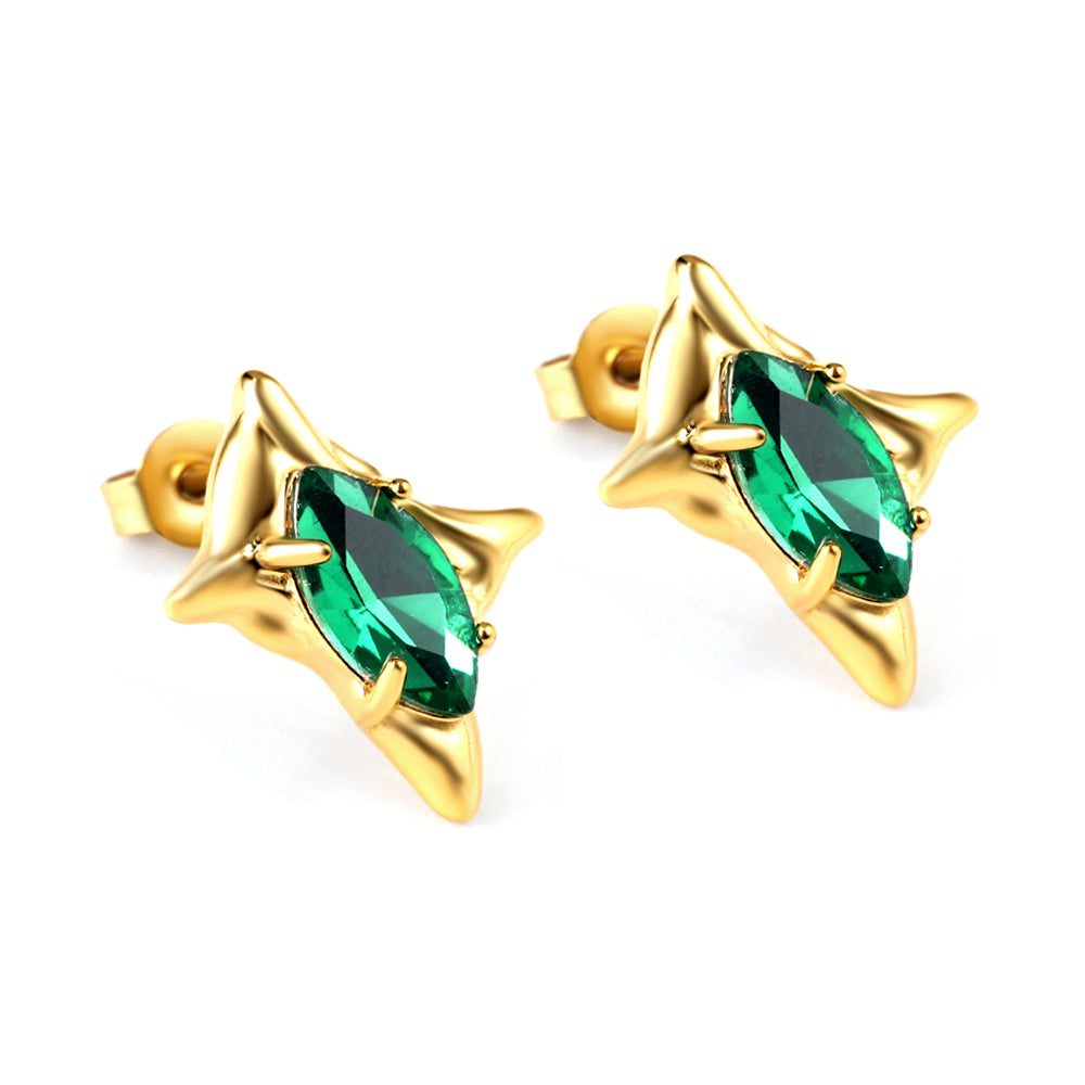 Emerald Statement Earring