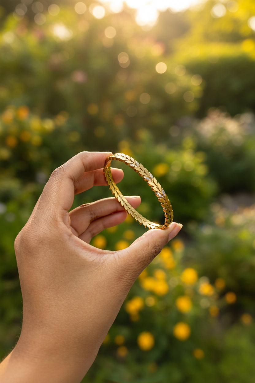 Leafy bracelet