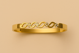 Zirconia Flower Bangle Bracelet kohi shop