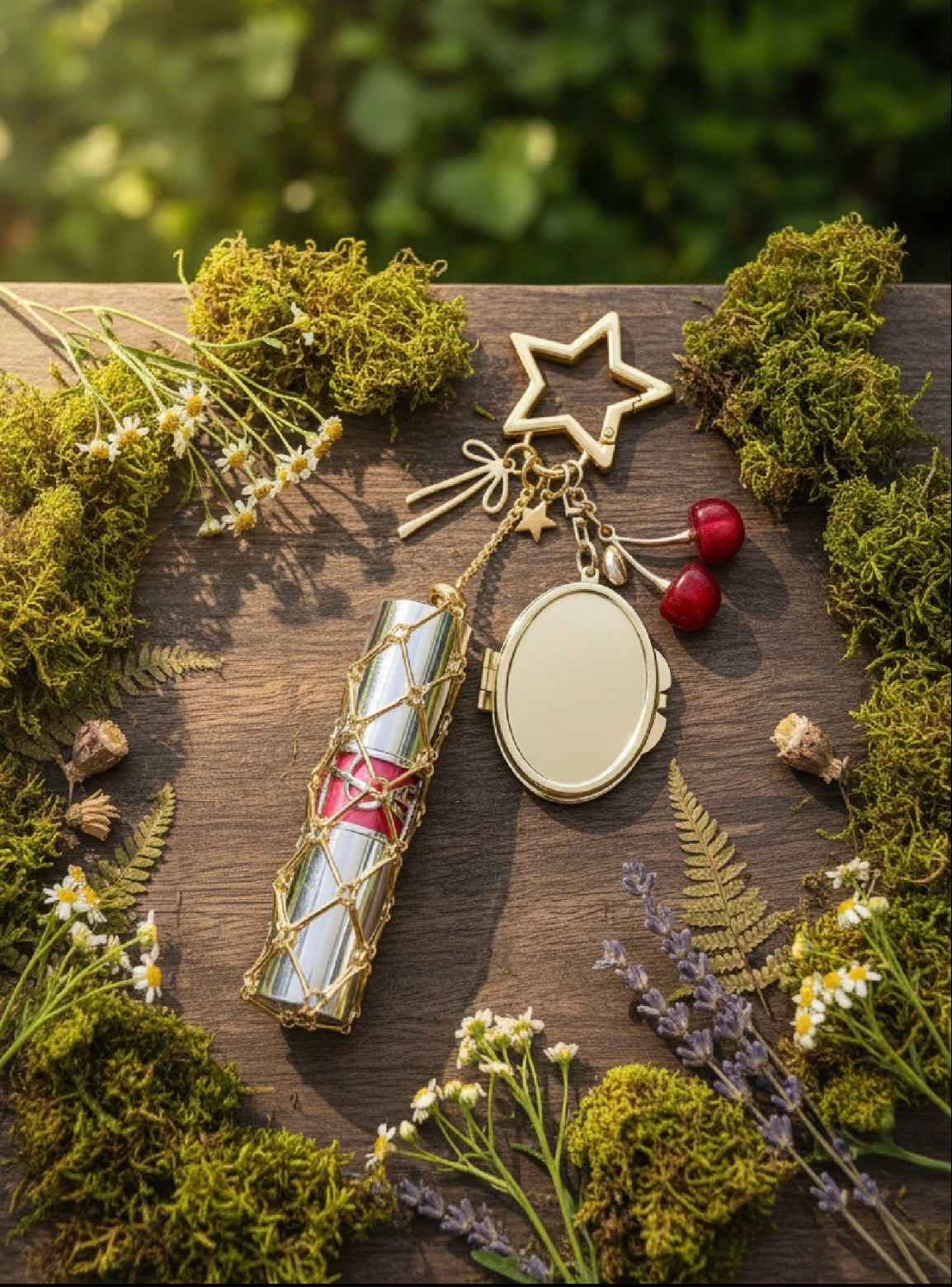 Viral Cherry Keychain