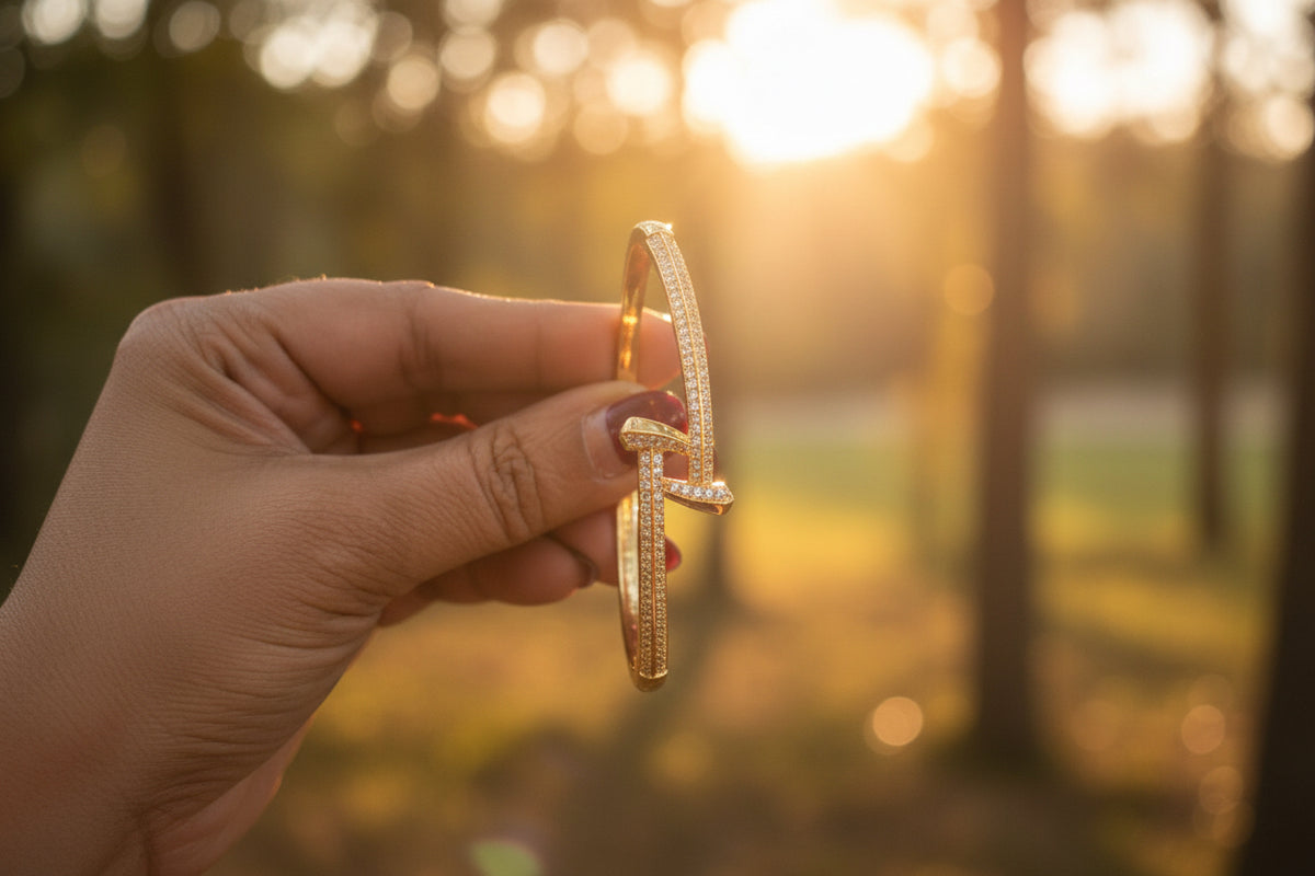 American diamond Bracelet-⭐ 1-Year Warranty