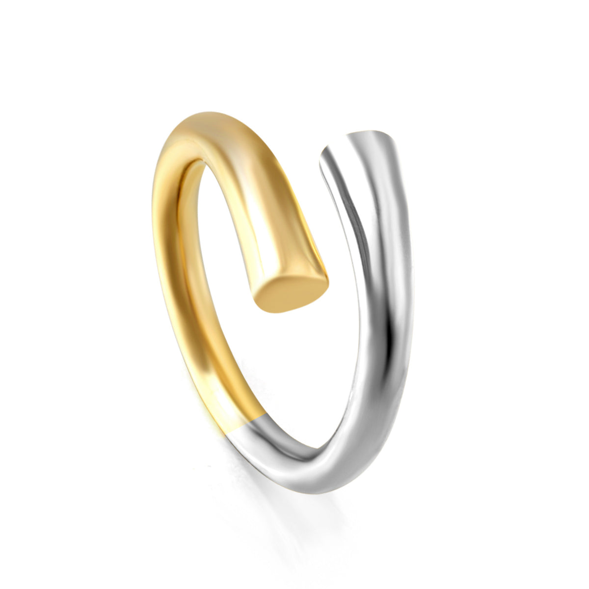 Dual Palm Kiss Ring