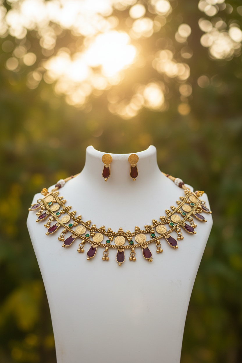 Palakka coin necklace
