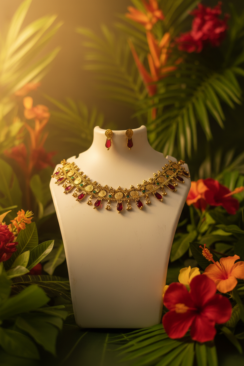 Palakka coin necklace