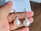 Crystal Pearl Earring kohi shop