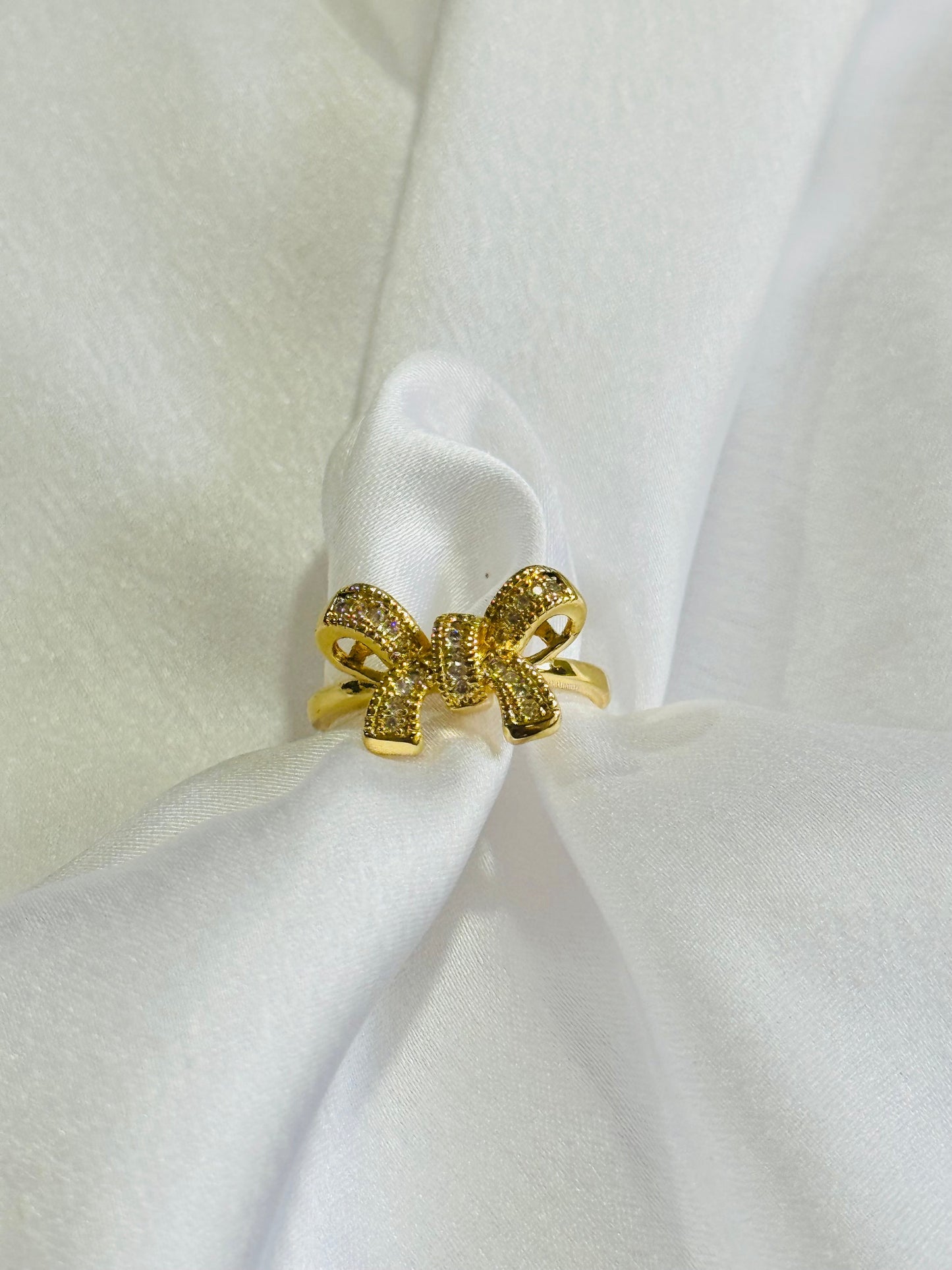 Zirconia Diamond Bow Ring kohi shop