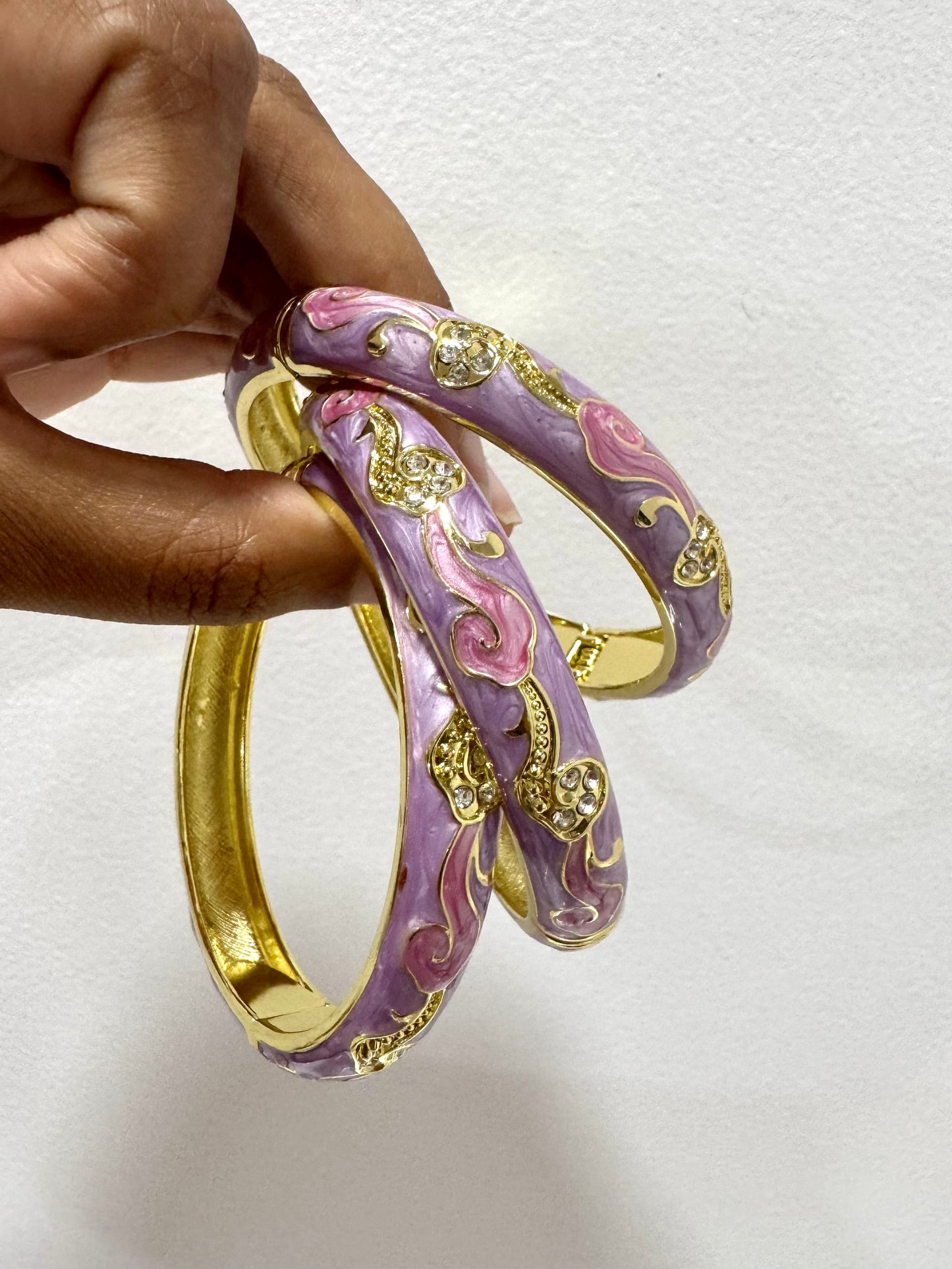 Pastel Purple Italian Bangle