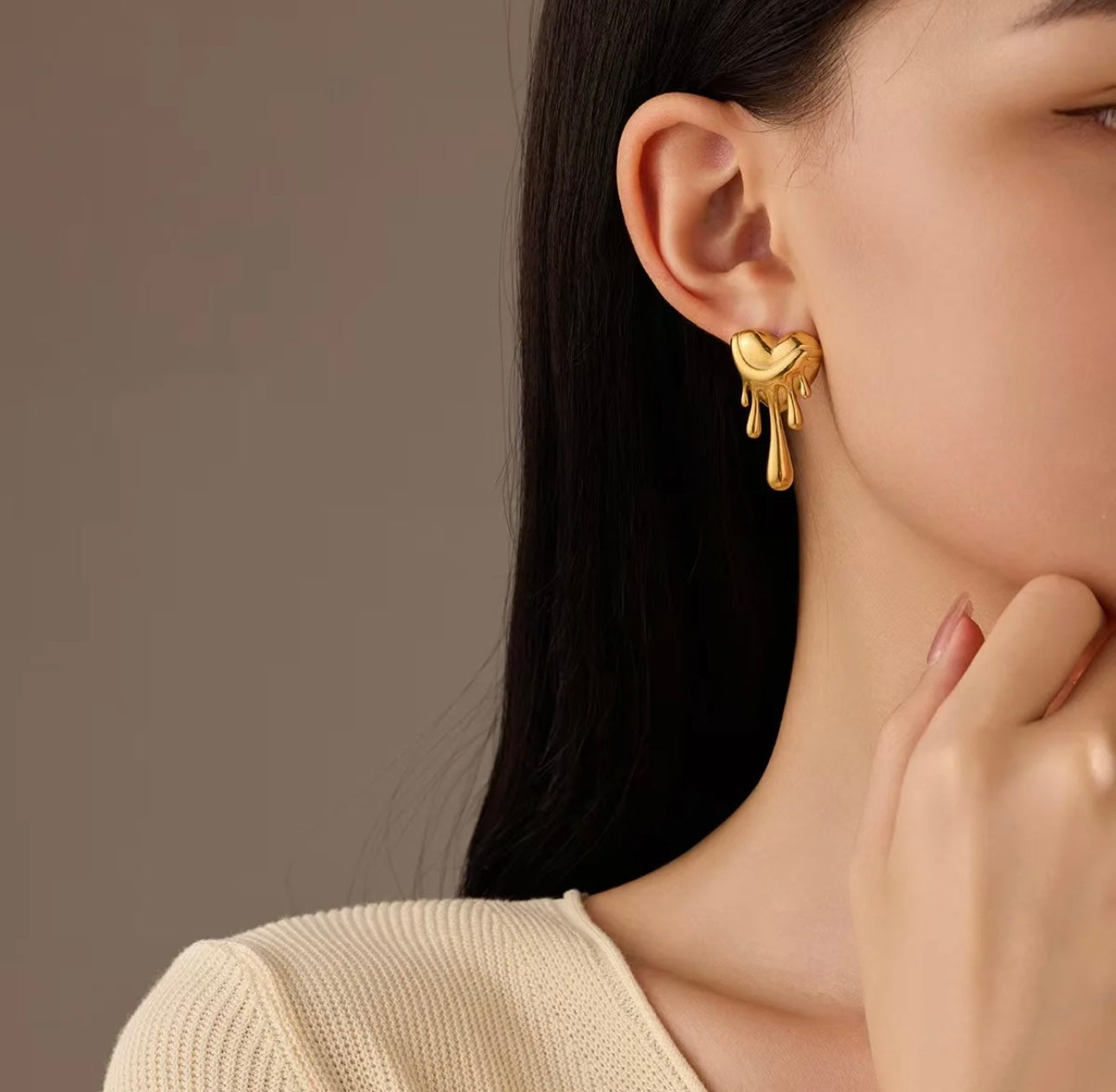 Sexy Heart Dripping Earrings kohi shop