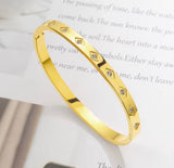 Zirconia Diamond Cut Bangle Bracelet kohi shop