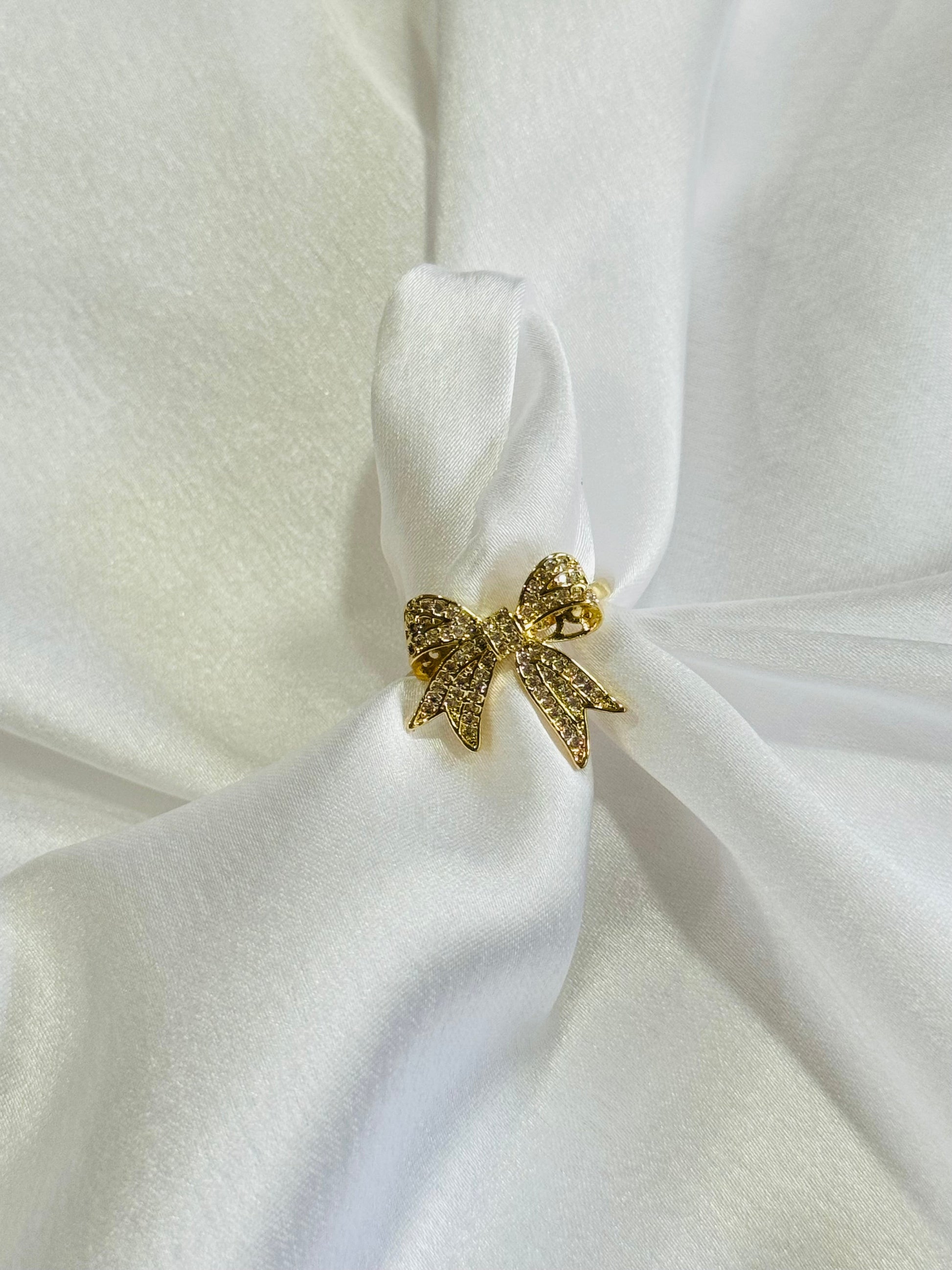 Zirconia Diamond Bow ring kohi shop