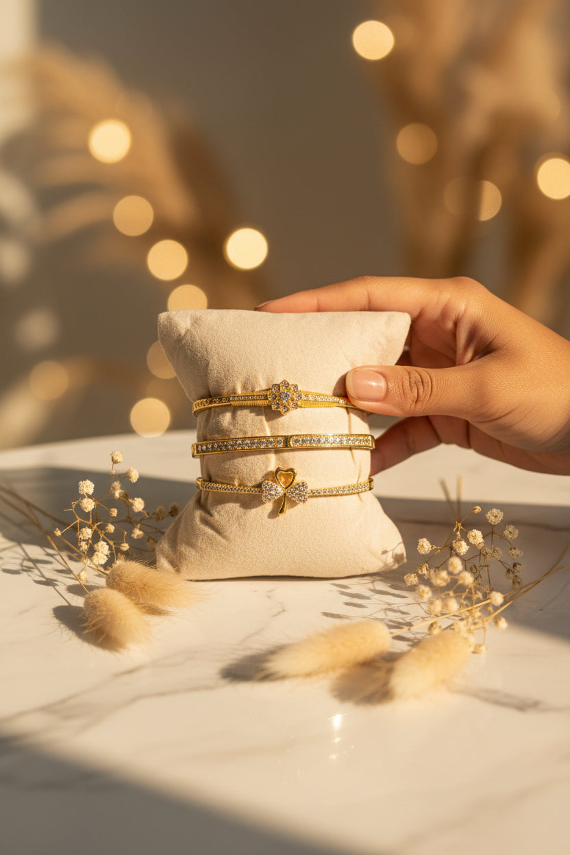 Charm Ad bracelet combo of 3 -⭐ 1-Year Warranty