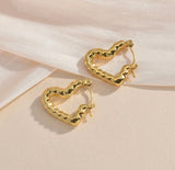Pattern Heart hoops kohi