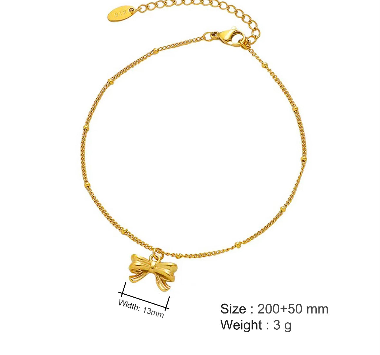Bow Charm Bracelet kohi shop