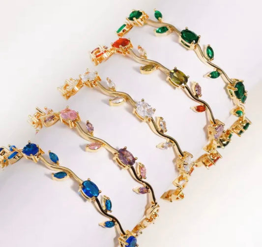 Emerald Tulip Bracelet