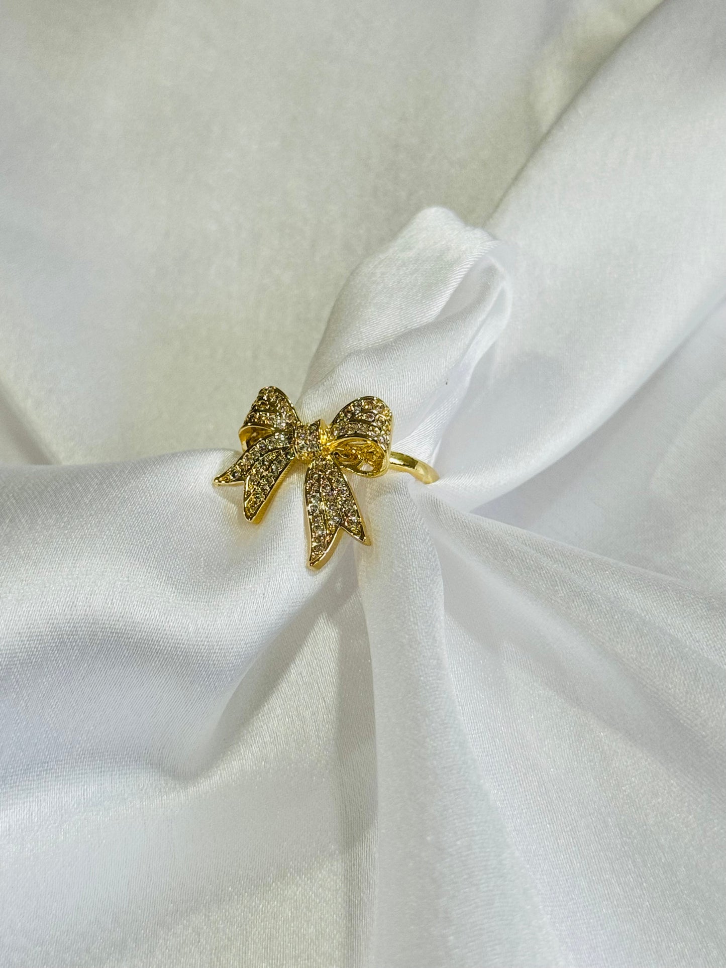 Zirconia Diamond Bow ring kohi shop