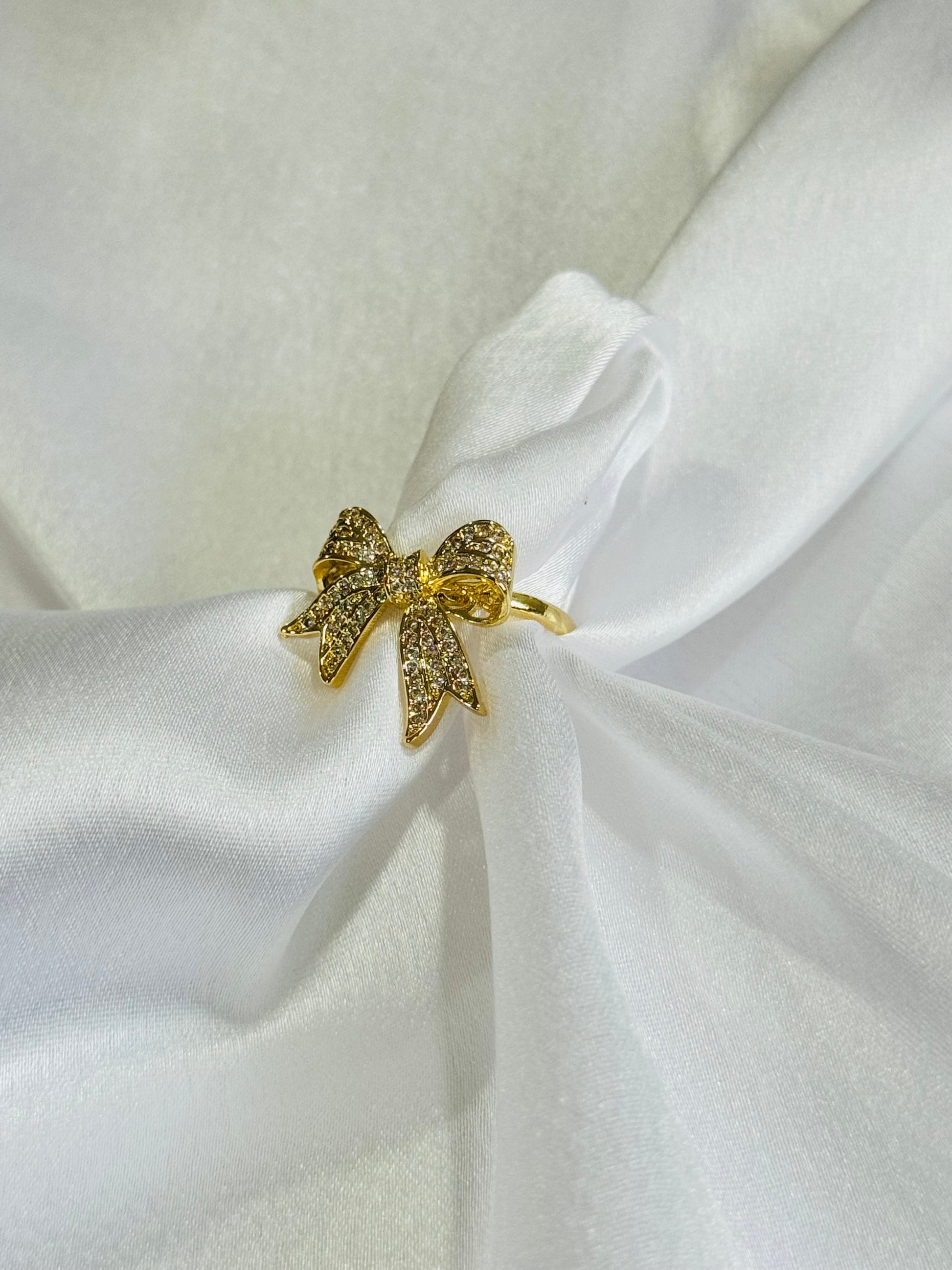 Zirconia Diamond Bow ring kohi shop