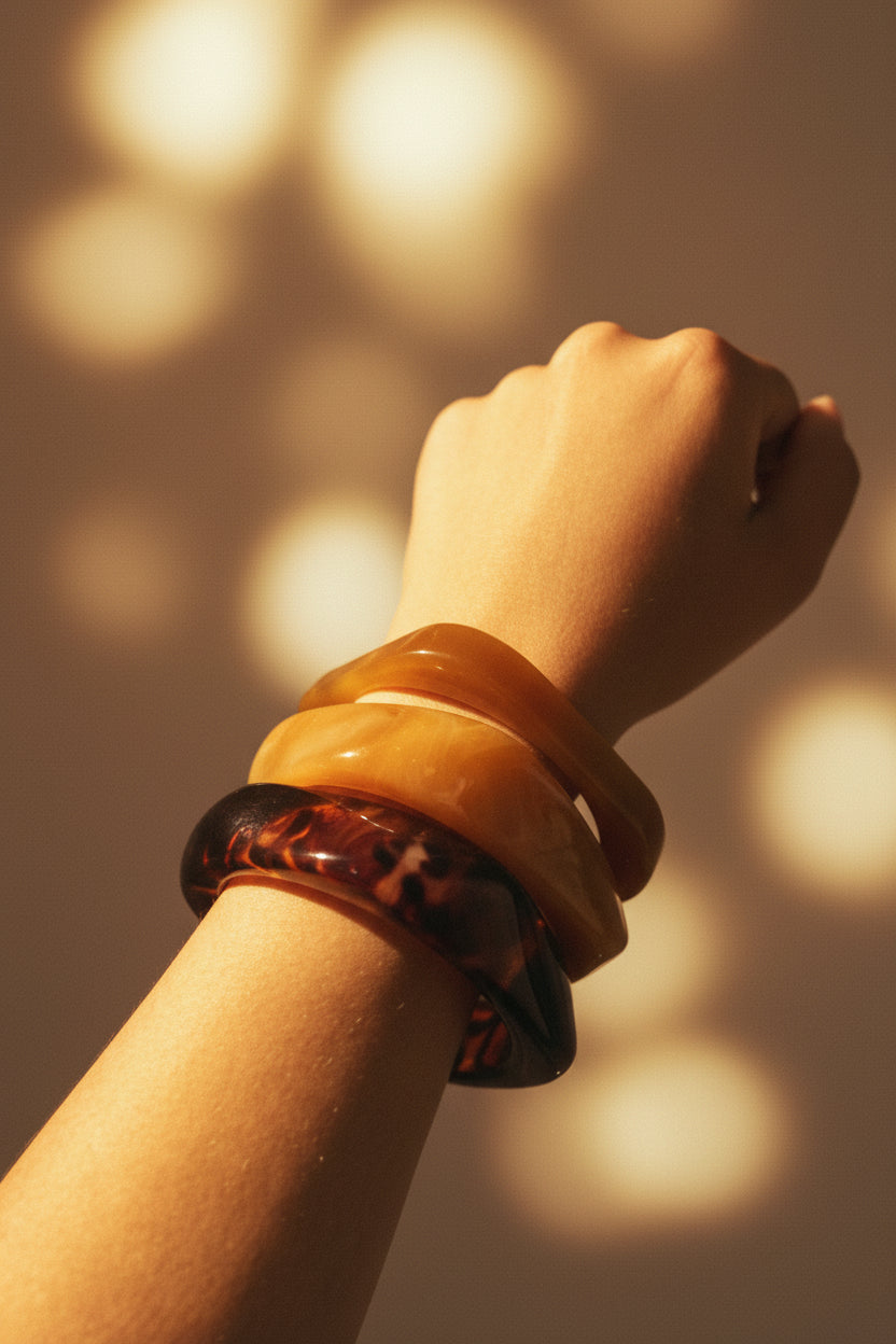 Chunky Resin Bangles (set of 3)