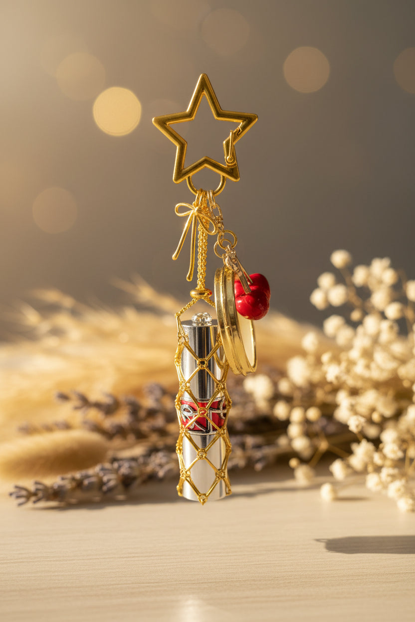 Viral Cherry Keychain