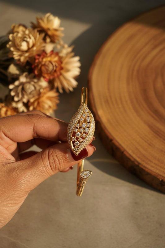 American diamond Leaf Bracelet