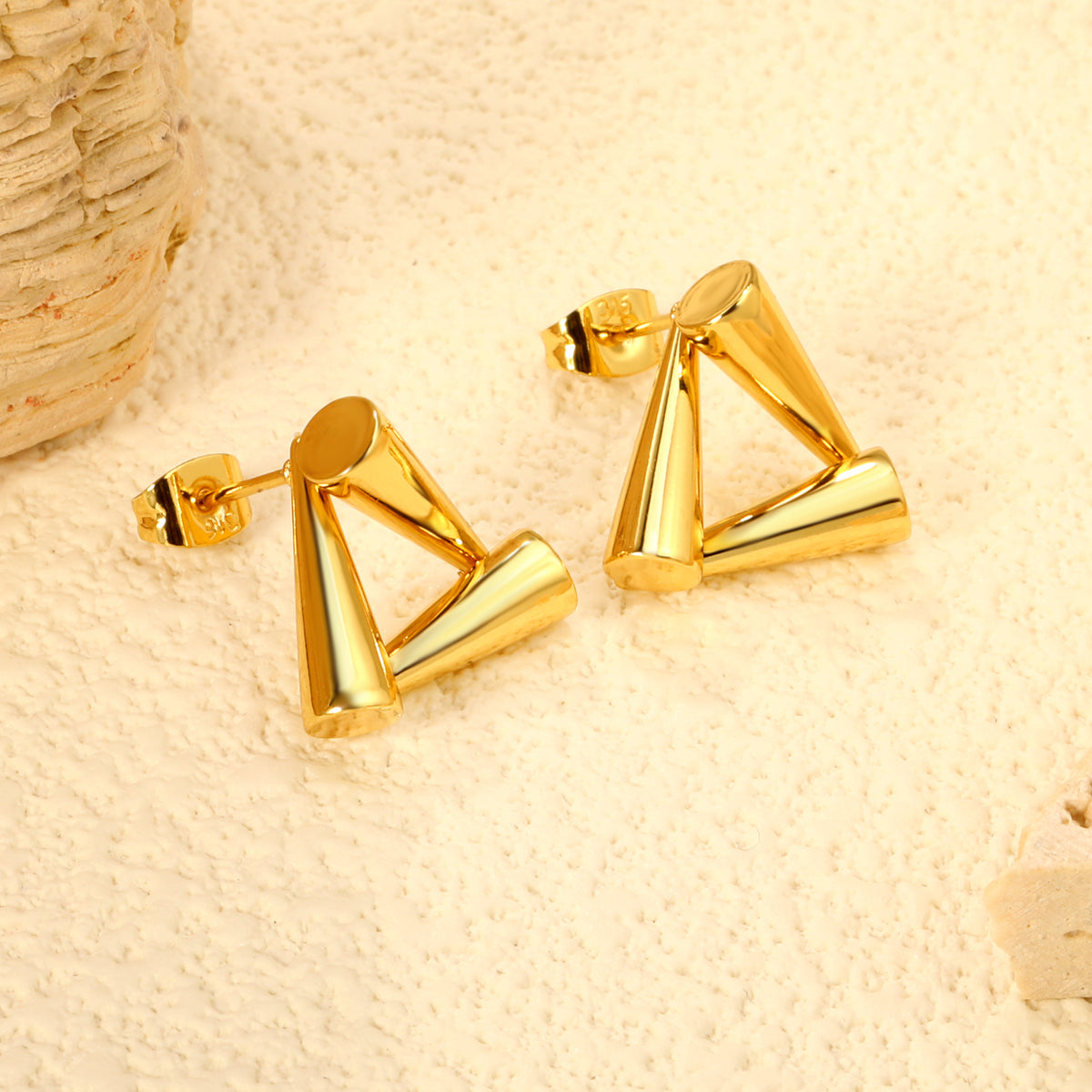 Abstract Triangle Earring