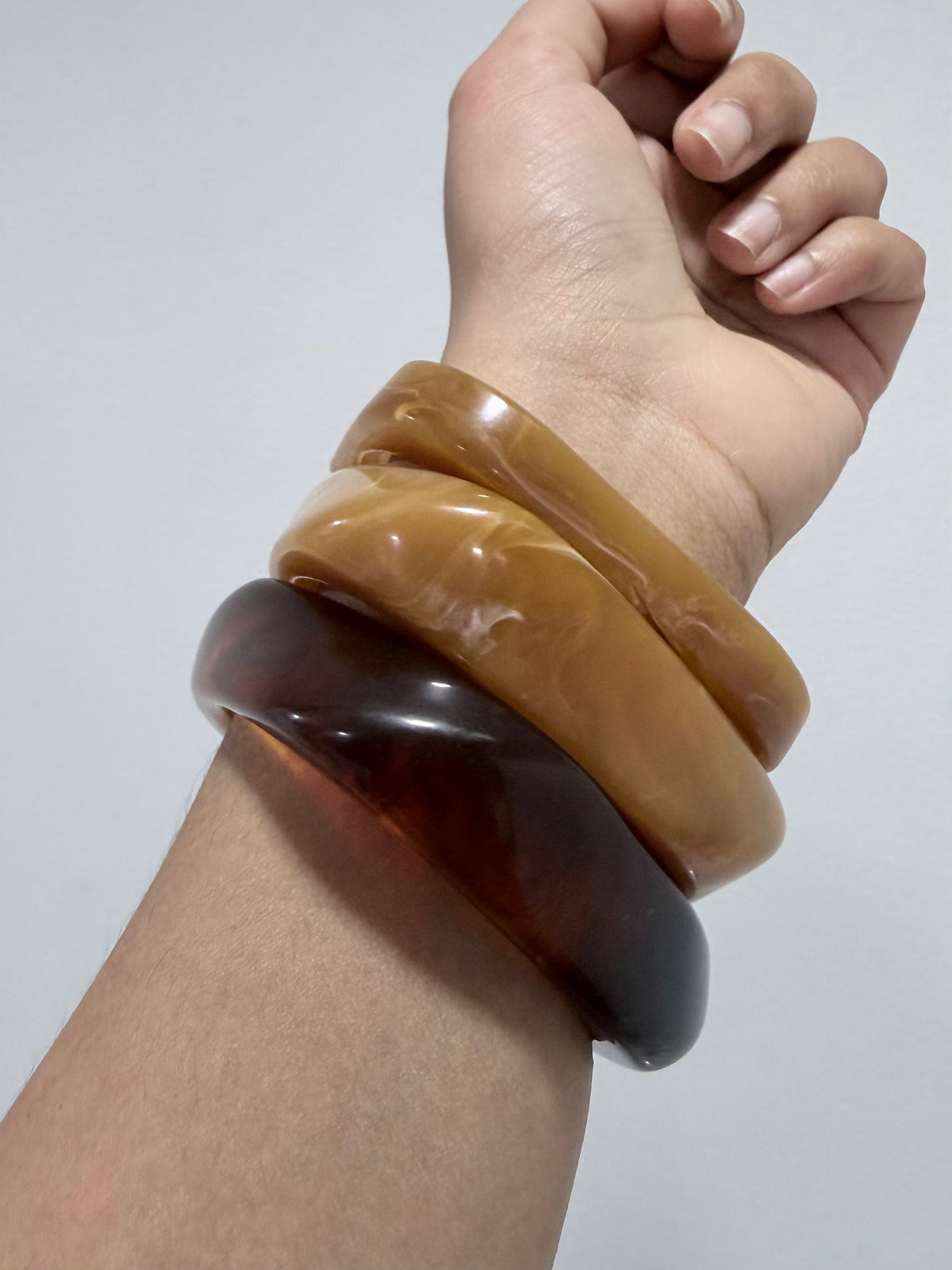 Chunky Resin Bangles (set of 3)