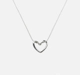 Silver Heart Necklace kohi shop